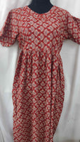 Soft Cotton Side zip, Side elastic Medium Plus Printed Maternity Wear