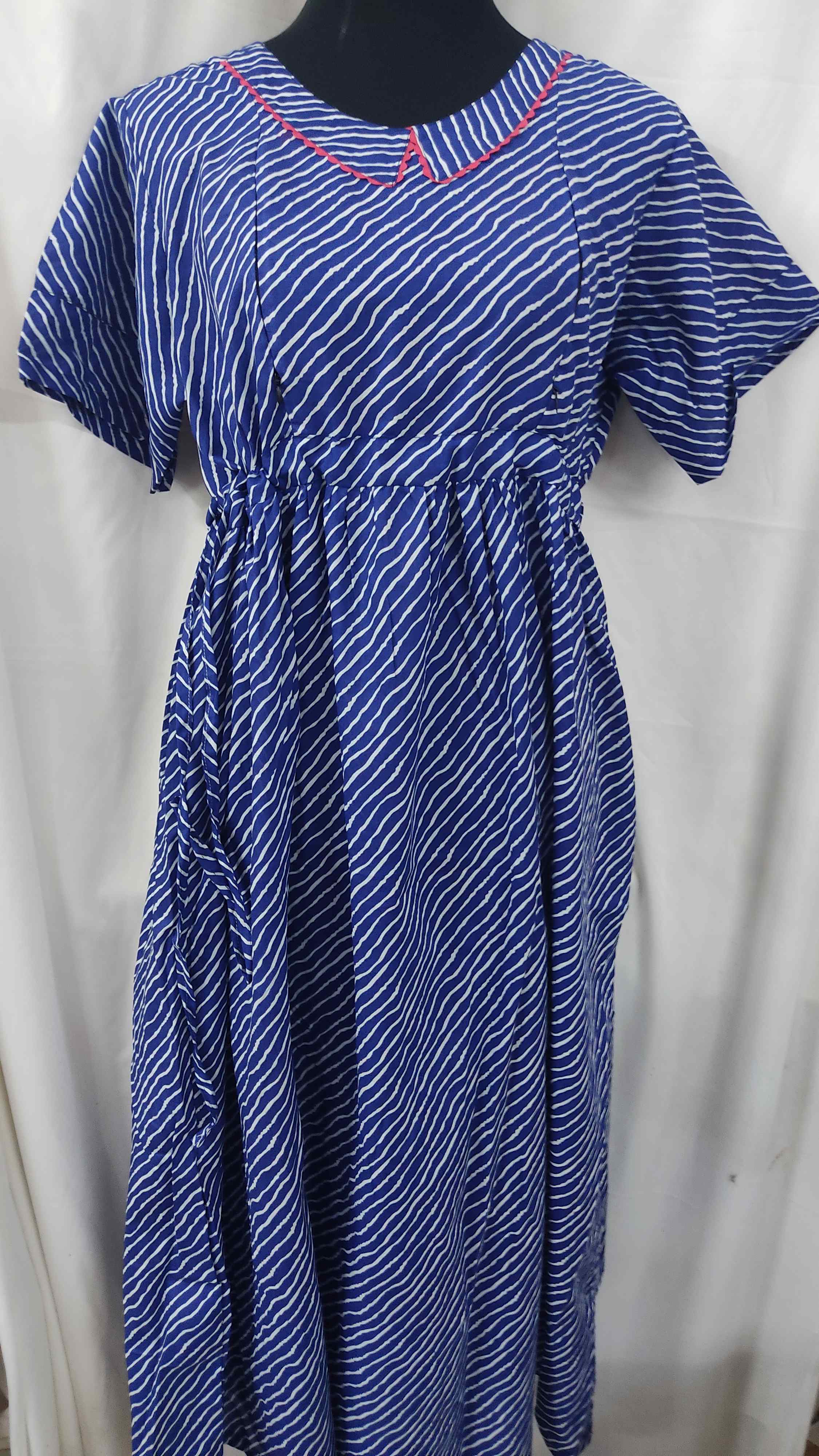 Cotton Side zip, Side elastic Large Printed Maternity Wear