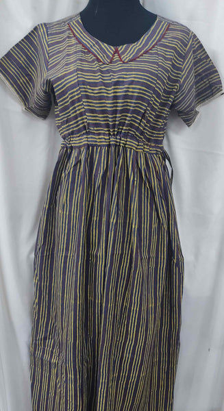Soft Cotton Side zip, Tying String Medium Plus Printed Maternity Wear