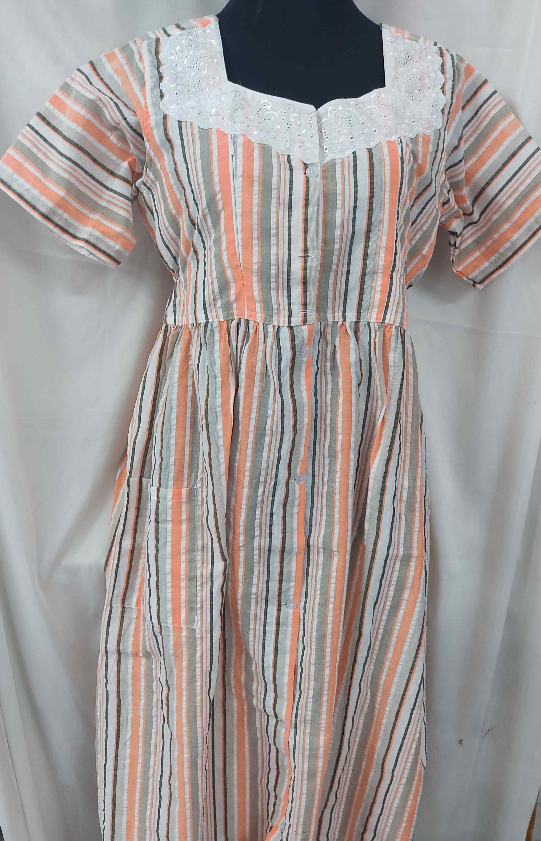 Bantex Side zip, With Pockets, Full Open Medium Printed Maternity Wear