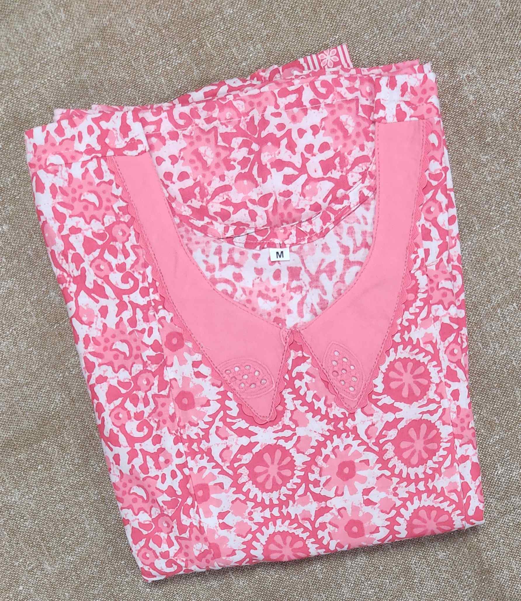 Cotton Side zip, Side elastic Medium Plus Printed Maternity Wear