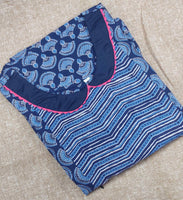 Soft Cotton Side zip, Side elastic Large Printed Maternity Wear