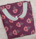Soft Cotton Side zip, Side elastic Large Printed Maternity Wear