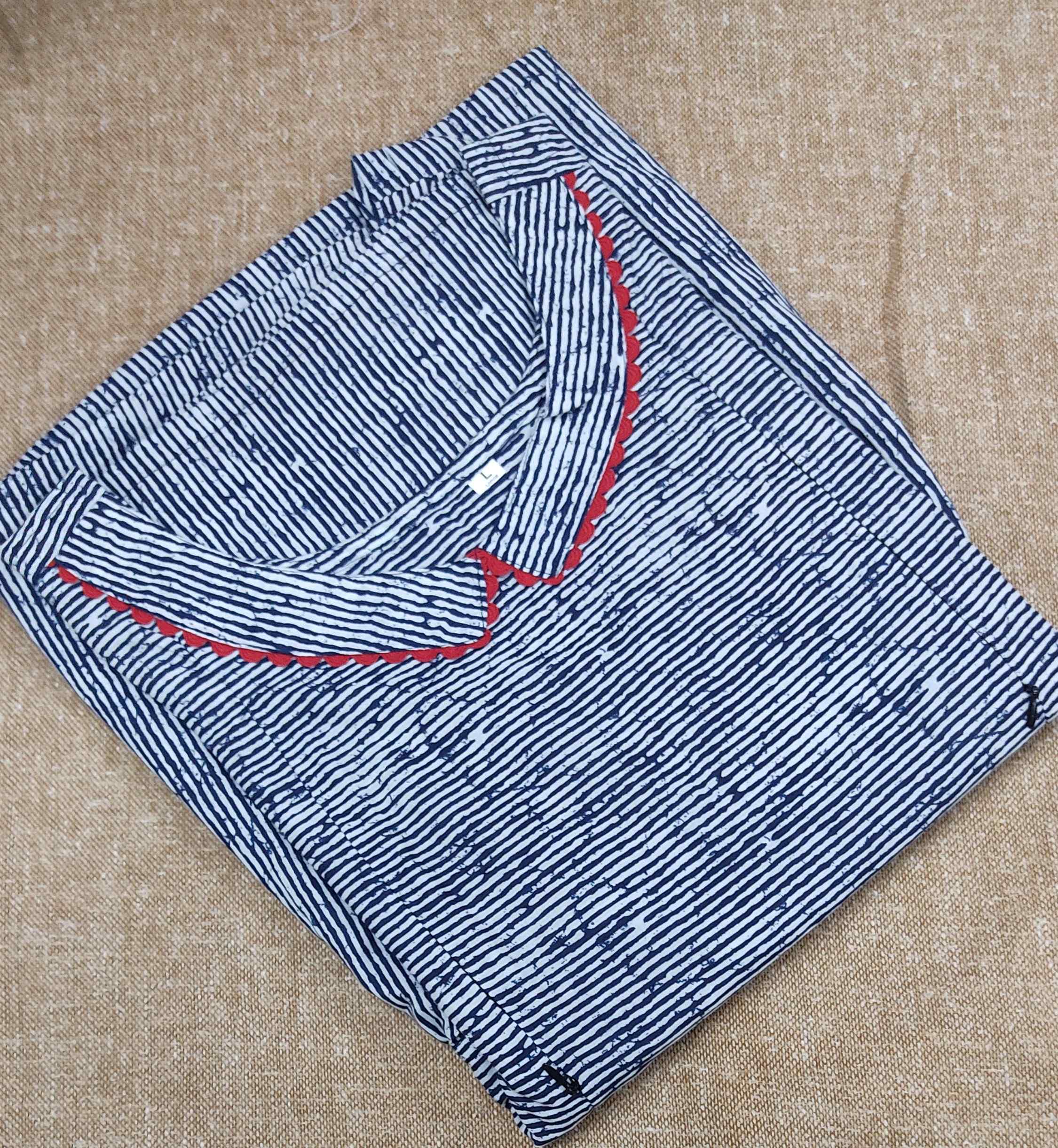 Cotton Side zip, Tying String Large Printed Maternity Wear