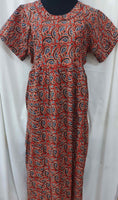 Soft Cotton Side zip, Side elastic Large Printed Maternity Wear