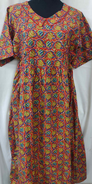 Soft Cotton Side zip, Side elastic Large Printed Maternity Wear