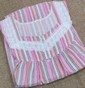 Bantex Pleated , Full Open Small Printed Nighty