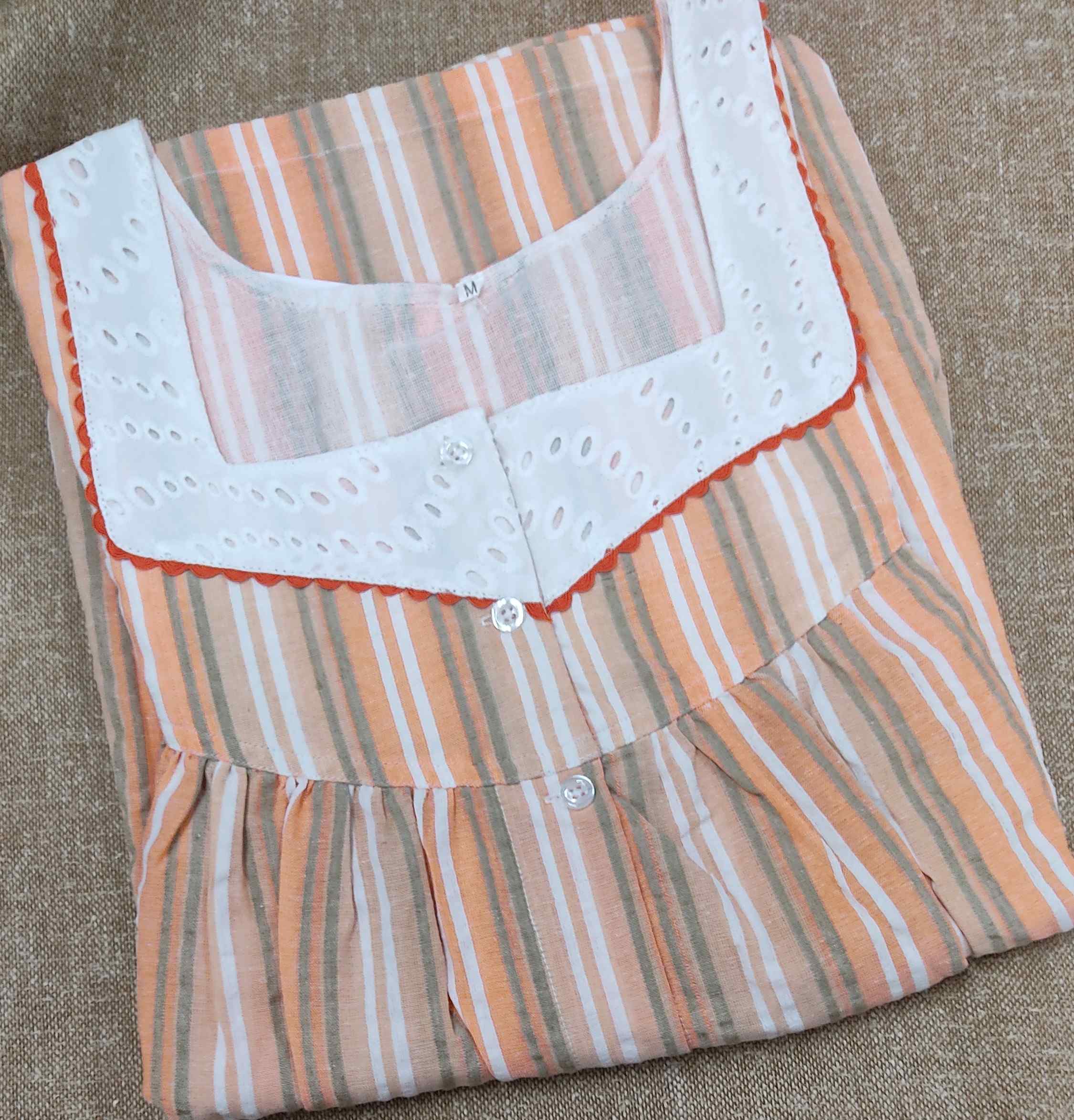 Bantex Pleated , Full Open Medium Printed Nighty