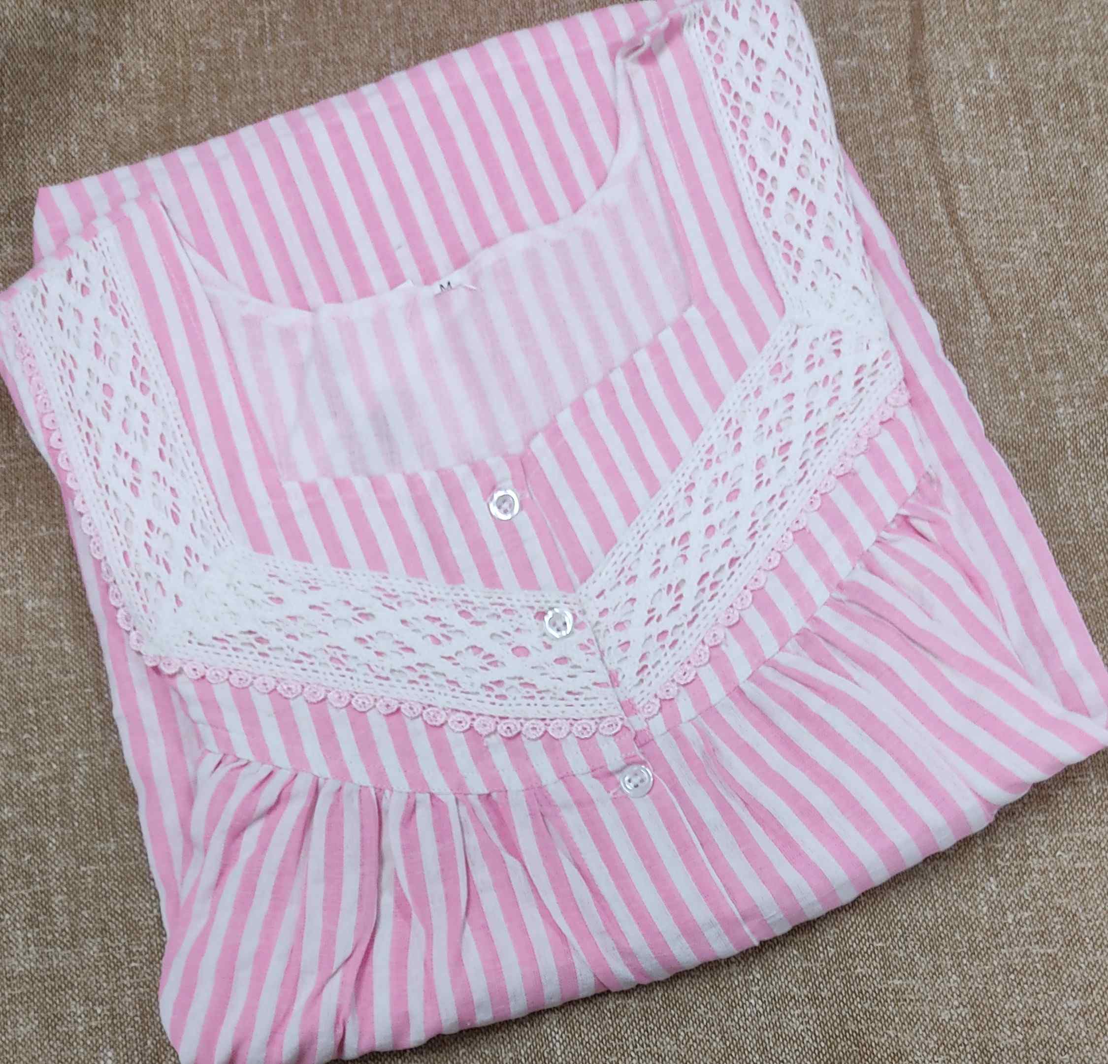 Bantex Pleated , Full Open Medium Printed Nighty