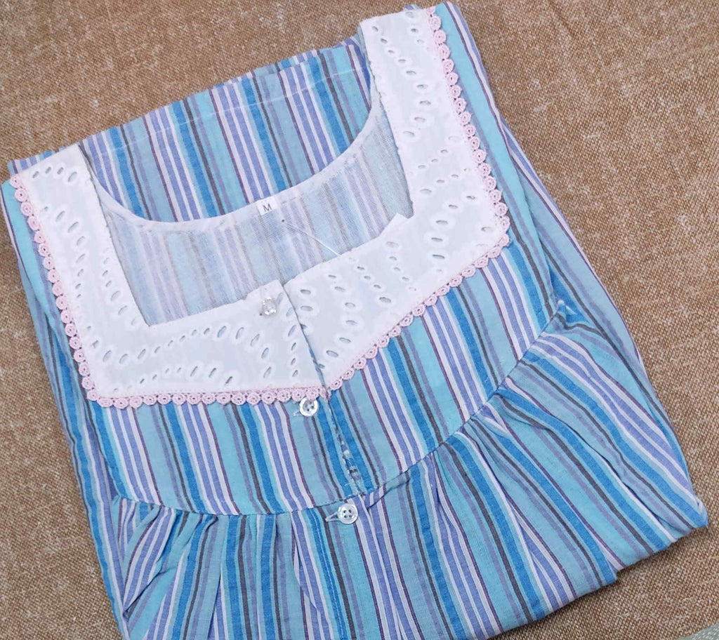 Bantex Pleated , Full Open Medium Printed Nighty