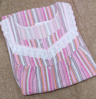 Cotton Pleated , Full Open Medium Printed Nighty