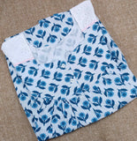 Cotton Pleated , Full Open Medium Printed Nighty