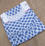 Cotton Pleated , Full Open Medium Printed Nighty