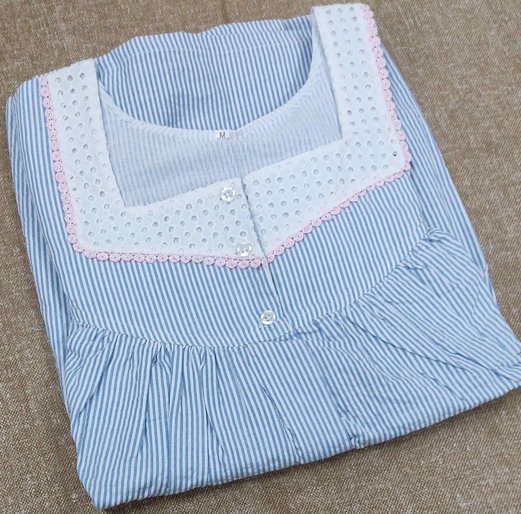 Bantex Pleated , Full Open Medium Printed Nighty