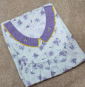 Soft Cotton Pleated , With Pockets, No Open Medium Printed Nighty