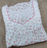 Soft Cotton Pleated , With Pockets, No Open Medium Printed Nighty