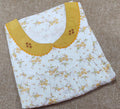 Cotton Pleated , With Pockets, Half Open Medium Printed Nighty