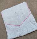 Cotton Pleated , With Pockets, Half Open Medium Printed Nighty