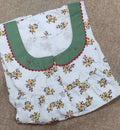 Rayon Pleated , With Pockets, Half Open Large Printed Nighty