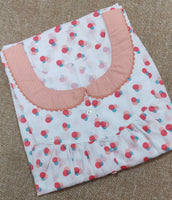Soft Cotton Pleated , With Pockets, Half Open Large Printed Nighty