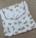 Cotton Pleated , With Pockets, Full Open Large Printed Nighty