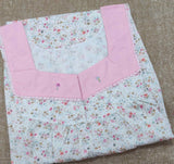 Soft Cotton Pleated , With Pockets, Half Open Large Printed Nighty