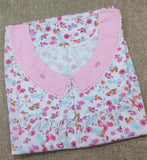 Soft Cotton Pleated , With Pockets, Half Open Large Printed Nighty