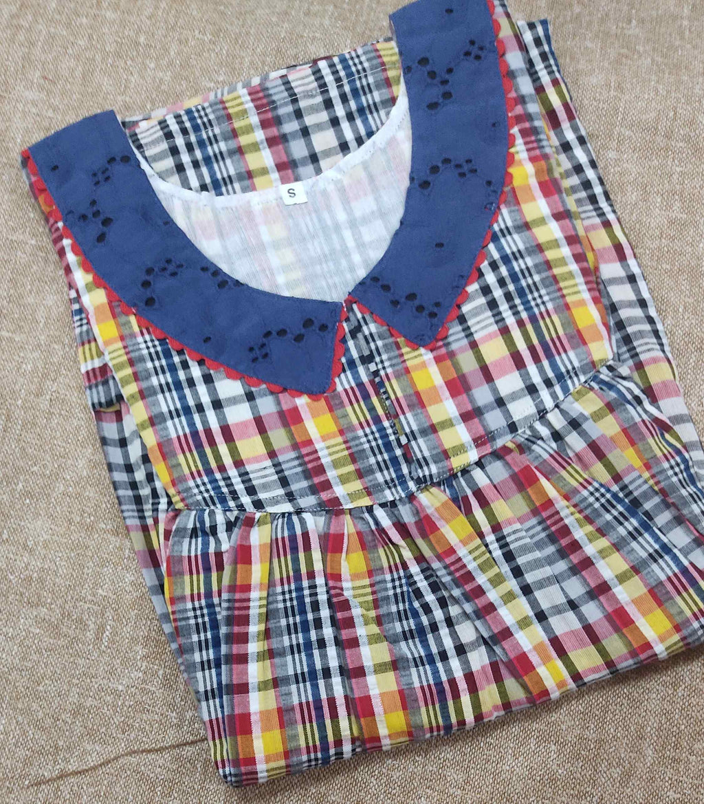 Bantex Pleated , With Pockets, No Open Small Printed Nighty