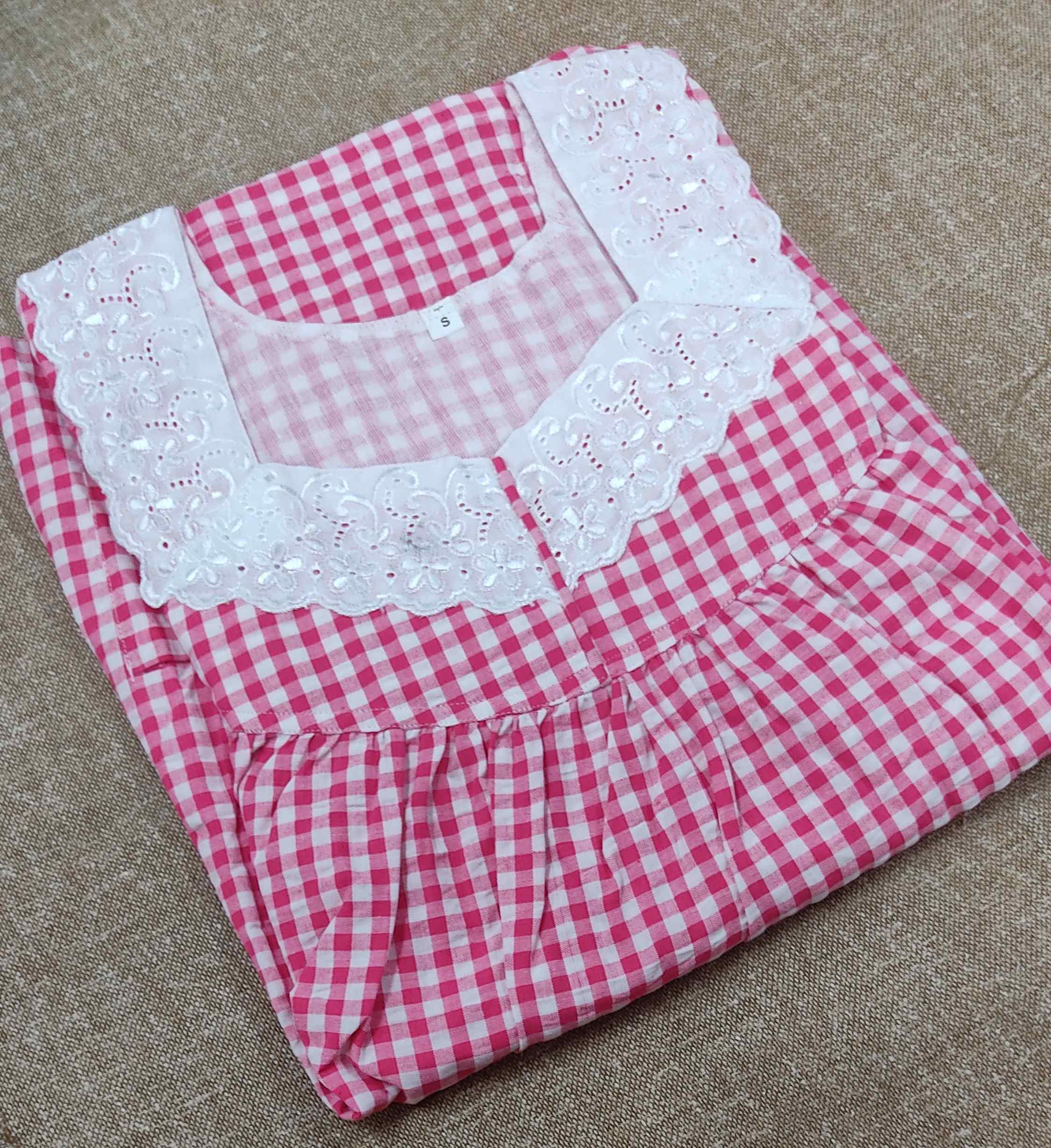Bantex Pleated , With Pockets, No Open Small Printed Nighty