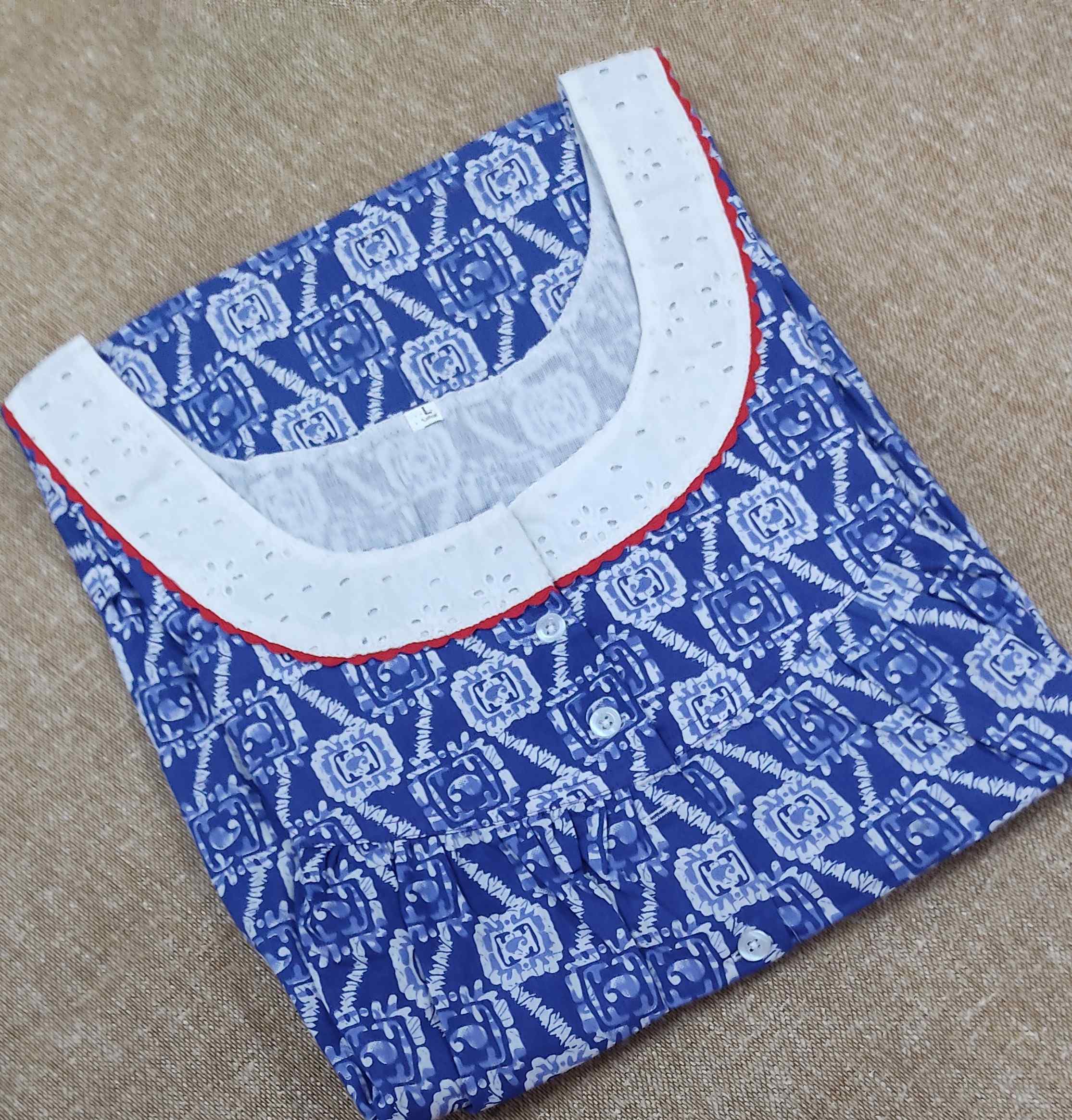 Cotton  Large Printed Nighty