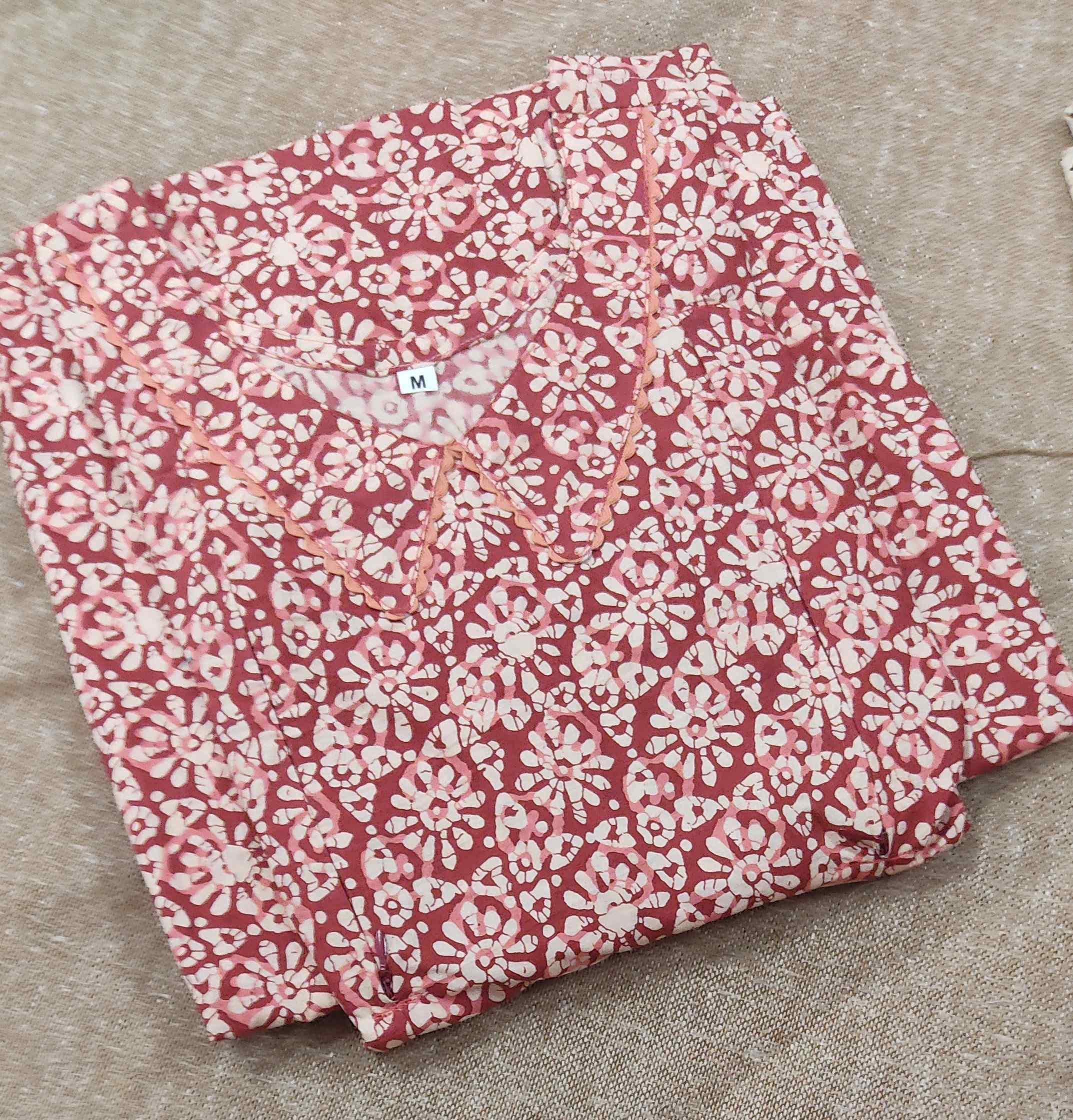 Cotton Pleated , Side zip, With Pockets, Side elastic Medium Plus Printed Maternity Wear
