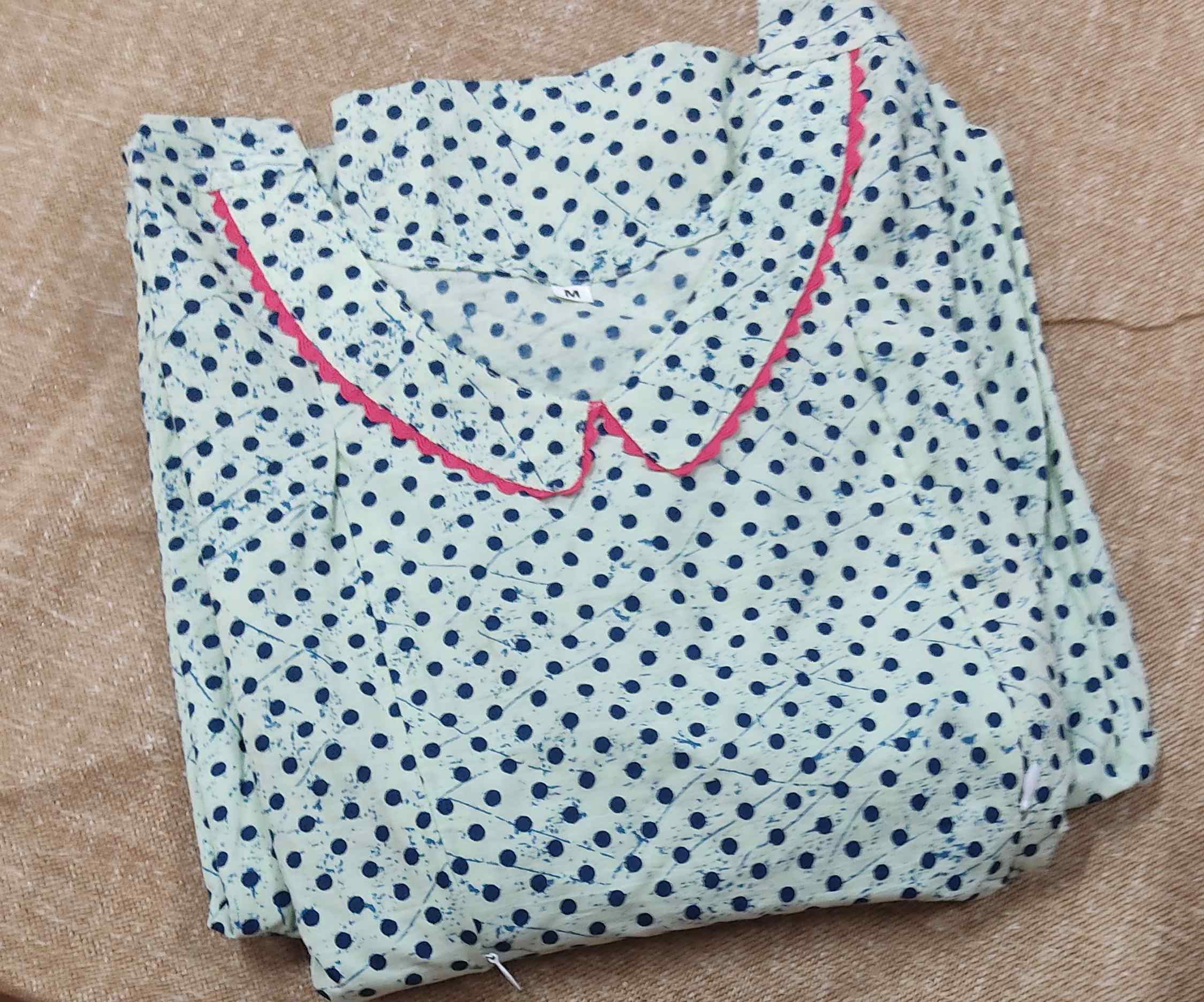 Cotton Pleated , Side zip, With Pockets, Side elastic Medium Plus Printed Maternity Wear
