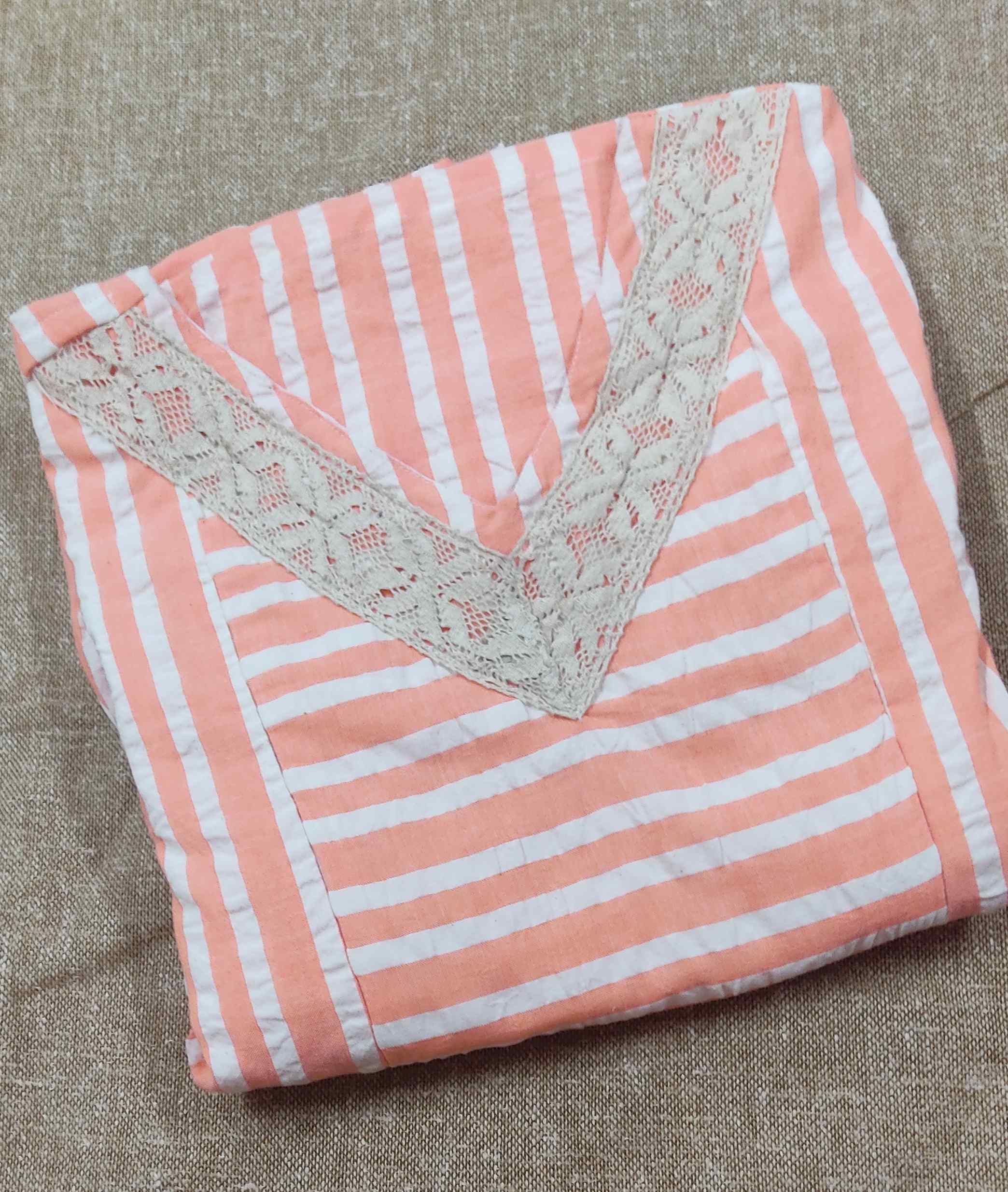 Cotton Pleated , Side zip, Side elastic Medium Plus Printed Maternity Wear