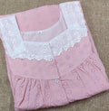 Hacoba Pleated , With Pockets, Half Open Medium Printed Nighty
