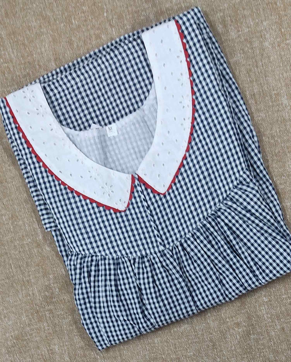 Cotton Pleated , With Pockets, No Open Medium Printed Nighty