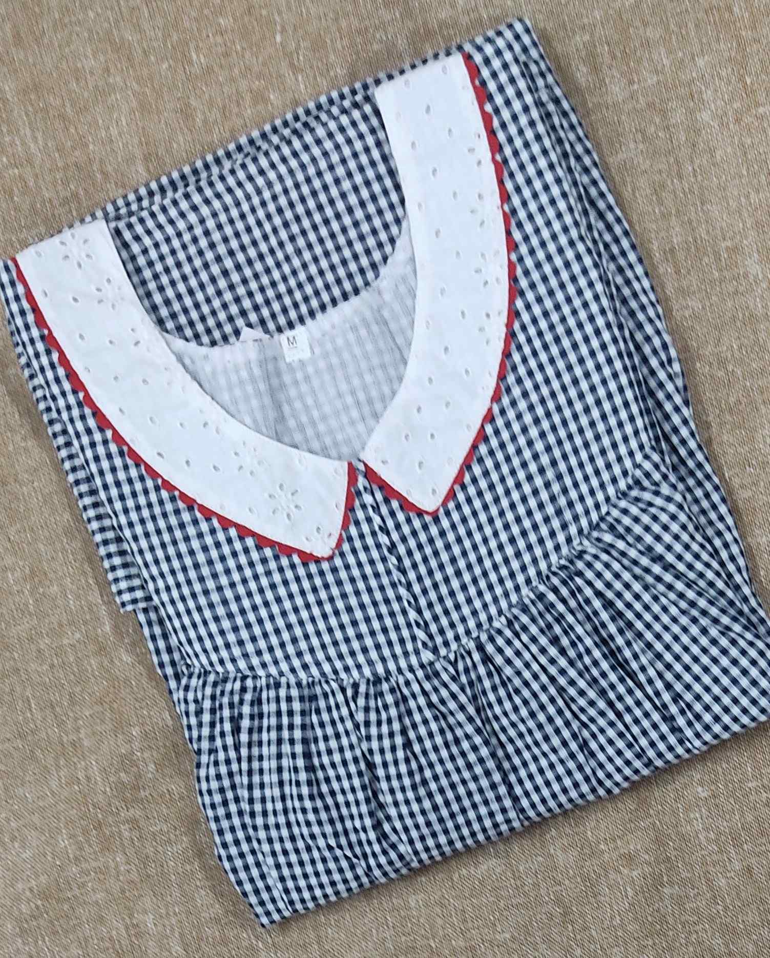 Cotton Pleated , With Pockets, No Open Medium Printed Nighty