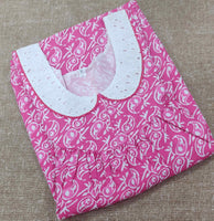 Cotton Pleated , With Pockets, No Open Medium Printed Nighty