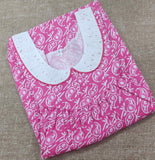 Cotton Pleated , With Pockets, No Open Medium Printed Nighty