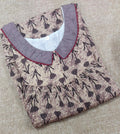 Soft Cotton Pleated , With Pockets, No Open Medium Printed Nighty