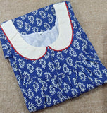 Cotton Pleated , With Pockets, No Open Medium Printed Nighty