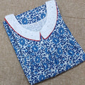 Cotton Pleated , With Pockets, Half Open Medium Printed Nighty