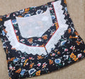 Rayon Pleated , With Pockets, No Open Medium Printed Nighty