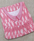 Cotton Pleated , With Pockets, No Open Medium Printed Nighty