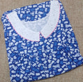 Cotton Pleated , With Pockets, Half Open Medium Printed Nighty