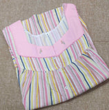 Cotton Pleated , With Pockets, Half Open Medium Printed Nighty