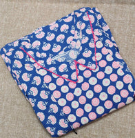 Cotton Pleated , Side zip, Side elastic Medium Plus Printed Maternity Wear