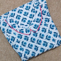 Cotton Pleated , Side zip, Side elastic Medium Plus Printed Maternity Wear