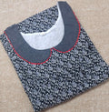 Cotton Pleated , With Pockets, No Open Medium Printed Nighty