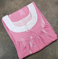 Cotton Pleated , With Pockets, Half Open Medium Printed Nighty