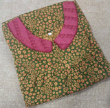 Cotton Pleated , With Pockets, No Open Medium Printed Nighty